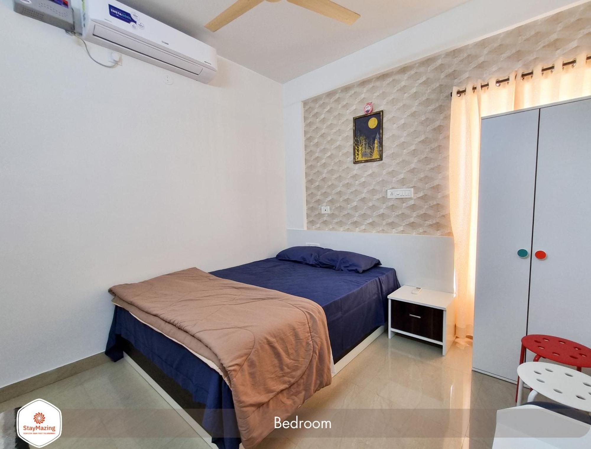 Staymazing-1,2 & 3 Bhk Ac Apartments In Hebbal-5Mins To Manyata-30Mins To Airport 班加罗尔 外观 照片